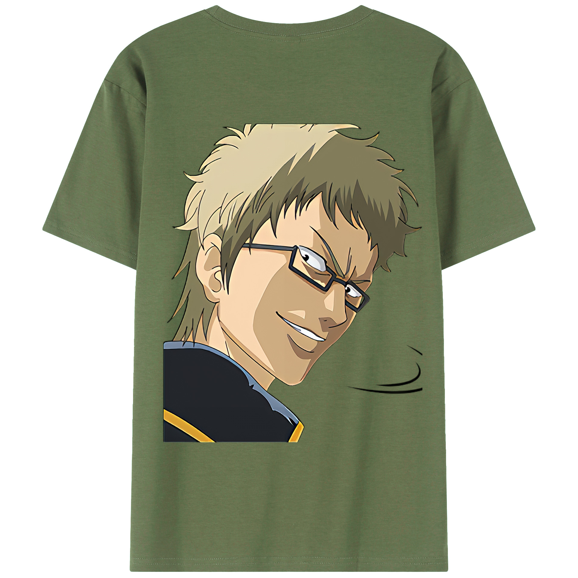 （画像用） ぎんたま 坂田銀時（さかたぎんとき） 神楽 志村新八（しむら しんぱち） GINTAMA Sakata Gintoki Kagura Shimura Shinpachi 綿100％ メンズ半袖Tシャツ（バックプリント） 通気性
